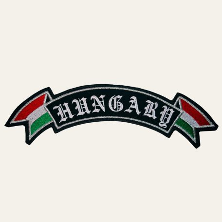 Hímzett "Hungary" Gótikus Betűs Felvarró