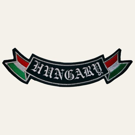 Hímzett "Hungary" Gótikus Betűs Felvarró