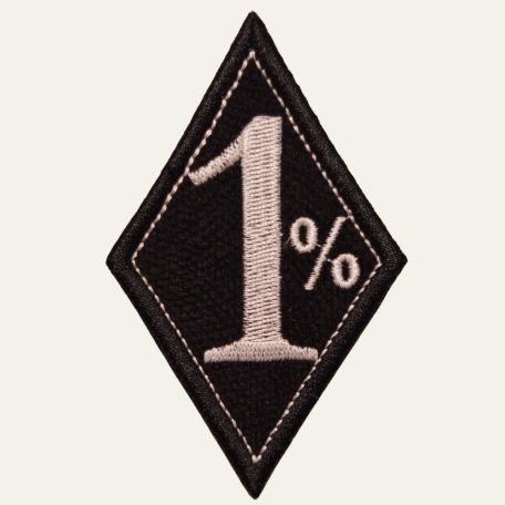 Hímzett 1% Felvarró