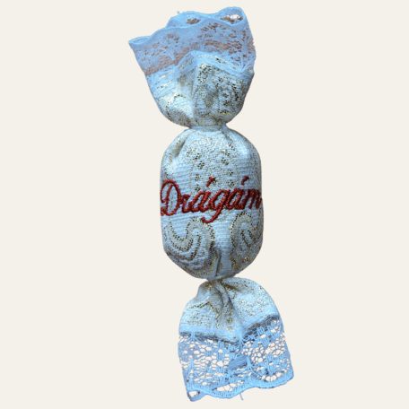 Textil Dekor Szaloncukor “Drágám”