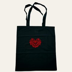 Hímzett Szív Mintás Vászontáska